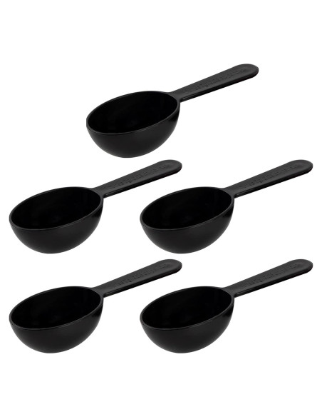 Cucharas Medidoras de Plástico Framendino 5 Pcs 7g Negro