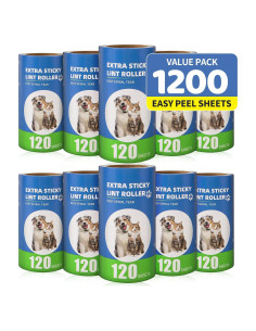 Recargas de Rodillo Adhesivo Bartuke 10 Paquete 1200 Hojas