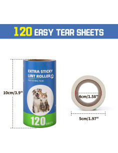 Recargas de Rodillo Adhesivo Bartuke 10 Paquete 1200 Hojas 2