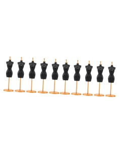 Soporte de Muñeca Artibetter 10 Pcs Plástico Negro/Dorado