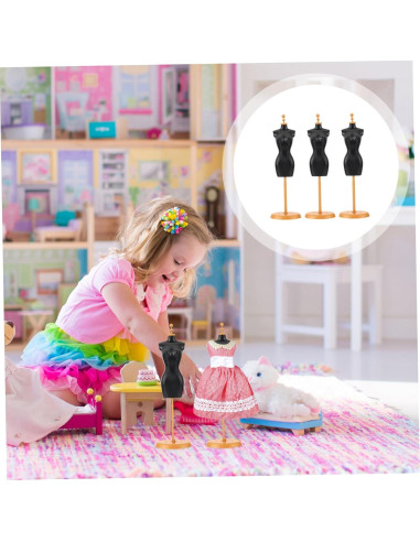 Soporte de Muñeca Artibetter 10 Pcs Plástico Negro/Dorado