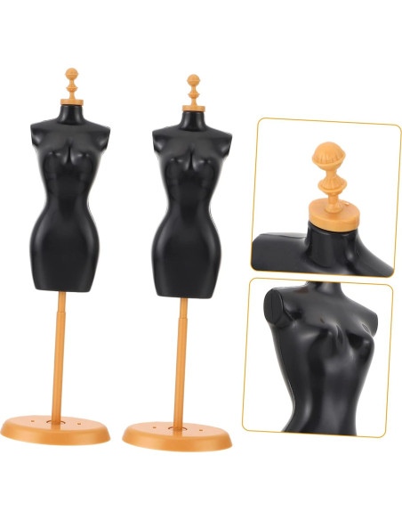 Soporte de Muñeca Artibetter 10 Pcs Plástico Negro/Dorado