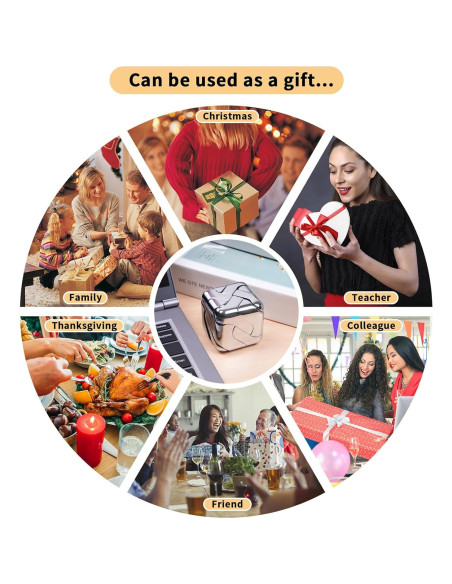 Rompecabezas 3D de Metal Xuanwei Cubo Plata 4.3cm 306g