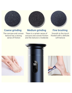 Removedor de Callos Eléctrico SUILU 03 con Papel de Lija Repuesto 2