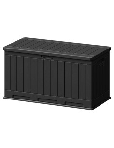 Caja de Almacenamiento Patiowell 90 Galones Impermeable Negra