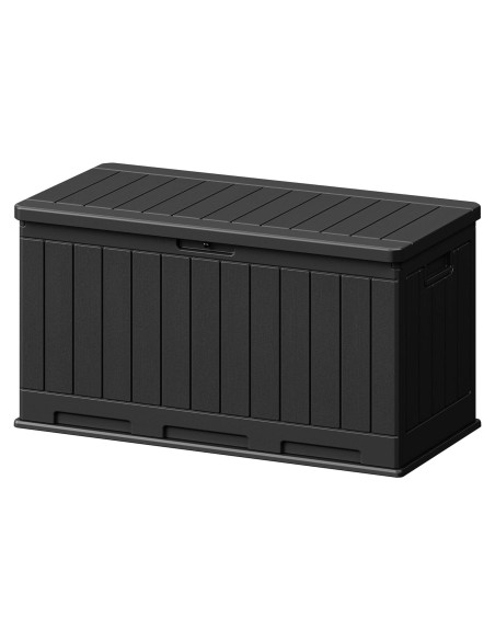 Caja de Almacenamiento Patiowell 90 Galones Impermeable Negra