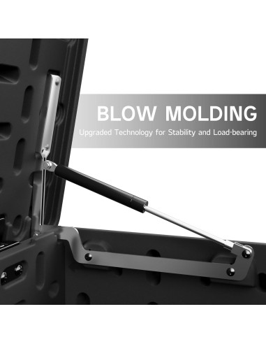 Caja de Almacenamiento Patiowell 90 Galones Impermeable Negra