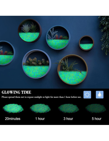 Piedras Brillantes para Acuario y Jardín Kaiyuan 250g 3-5mm