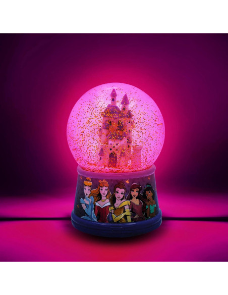 Globo de Nieve Iluminado Princesas Disney Silver Buffalo 100mL