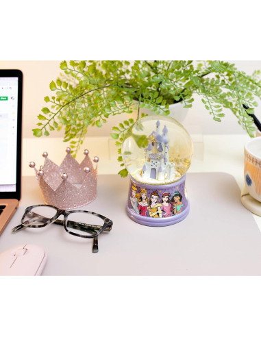 Globo de Nieve Iluminado Princesas Disney Silver Buffalo 100mL