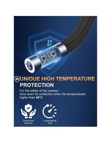 Borescopio Articulado GearView GV4-DT 1080P 5" IP67 6.2mm