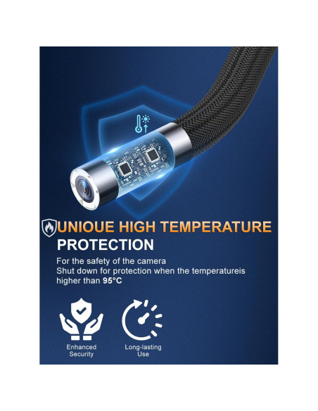 Borescopio Articulado GearView GV4-DT 1080P 5" IP67 6.2mm