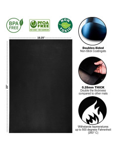 Forro de horno antiadherente EMAANIA 2 paquetes 58.4x41.3cm 2