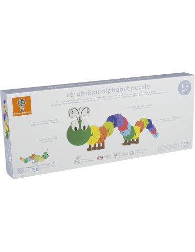 Rompecabezas de Alfabeto de Madera Orange Tree - Oruga