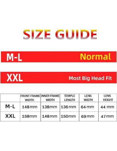 Gafas de Sol Polarizadas MAXJULI UV400 para Cabezas Grandes 2