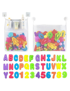 Organizador de Juguetes de Baño Comfylife con Letras y Ganchos