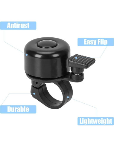 Campanas de Bicicleta Emoly, Paquete de 4, Sonido Fuerte 75dB