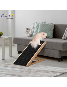 Rampa Elevada para Mascotas PawHut Plegable Ajustable 90 cm 2