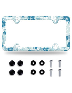 Marco de Placa de Licencia NINANMY Floral Vintage 31.2x16cm