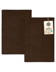 Tapete de Baño Utopia Towels 53x86 cm Algodón Marrón Oscuro