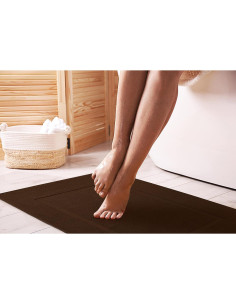 Tapete de Baño Utopia Towels 53x86 cm Algodón Marrón Oscuro 2