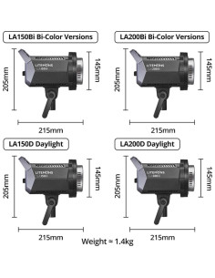 Luz de Video Godox LA200D 230Ws 5600K CRI 96+ Efectos FX 2
