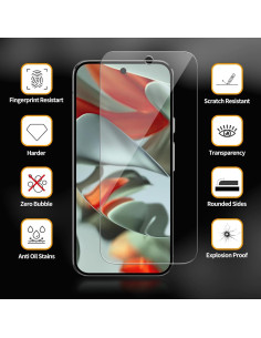 Protector de Pantalla Vidrio Templado WowFluy para Google Pixel 9 Pro XL 2