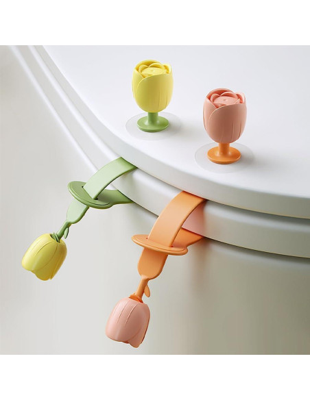 4 Piezas Levantador de Tapa de Inodoro Silicona WSDMAVIS