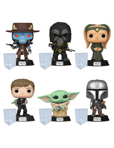Conjunto 6 Figuras Funko Pop Star Wars Boba Fett + 6 Cajas Protectoras