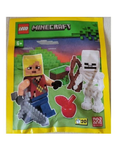 LEGO Minecraft Minifigura Héroe y Esqueleto 5cm 6+ 2