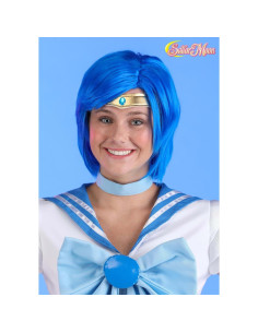 Peluca Sailor Mercury Fun Costumes para Adultos Estándar 2
