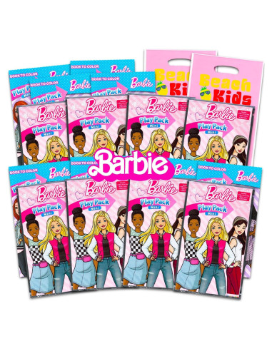 Conjunto de 8 Favoritos de Fiesta Mini Barbie - Juegos y Libros