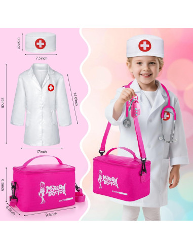 Juego de Doctor para Niñas Sundaymot - 34 Piezas con Estetoscopio