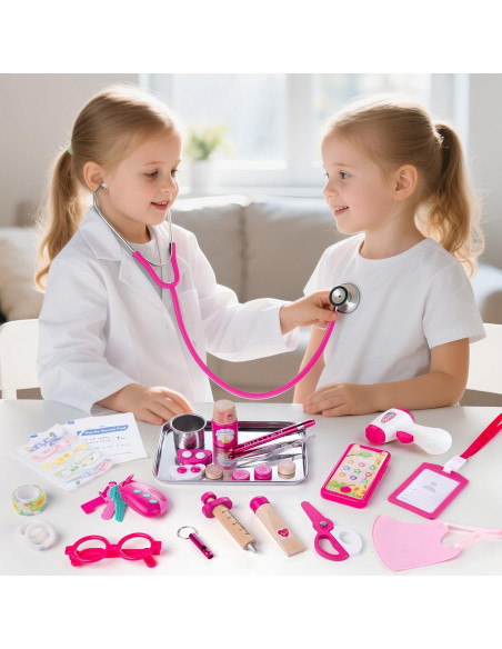 Juego de Doctor para Niñas Sundaymot - 34 Piezas con Estetoscopio