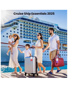 6 Etiquetas de Equipaje Transparentes HONIZER para Cruceros 2