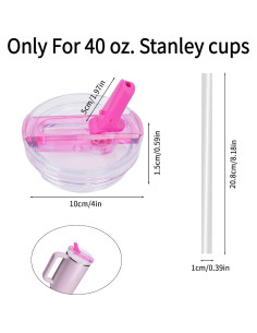Tapa de Reemplazo para Vaso Stanley 40 oz - 2 Piezas, Antifugas 2