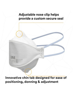 Respirador Particulado 3M Aura 9205+ N95 - Paquete de 20 Unidades 2