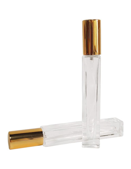 8 Botellas de Spray de Vidrio AGENIZ 10ml Reutilizables Oro