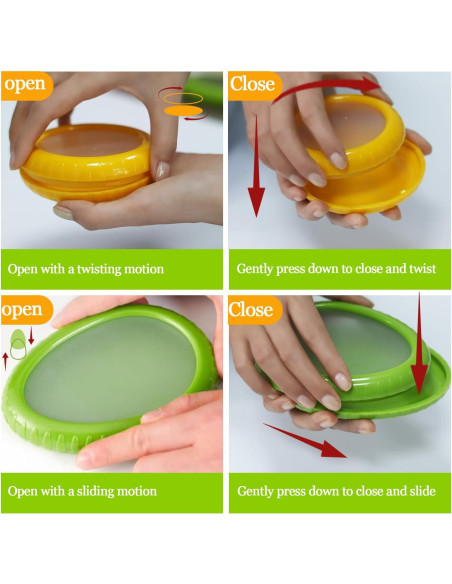 Set de 4 Contenedores de Almacenamiento Reutilizables NYYYSMT Set de 4 Contenedores de Almacenamiento Reutilizables NYYYSMT