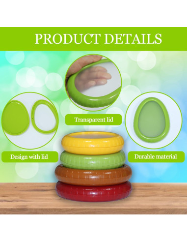 Set de 4 Contenedores de Almacenamiento Reutilizables NYYYSMT