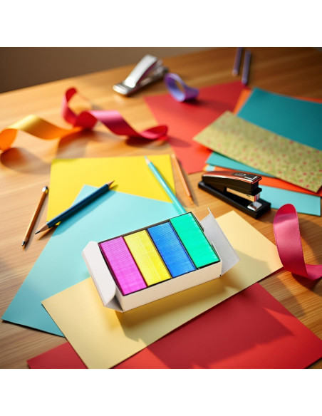 800 Grapas Coloridas Estándar 24/6mm Rosojodg para Oficina