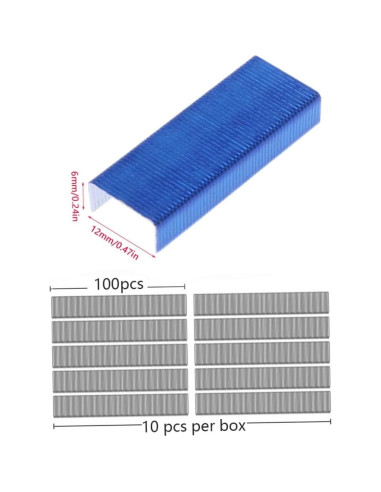 800 Grapas Coloridas Estándar 24/6mm Rosojodg para Oficina