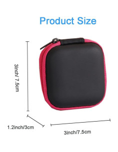 Estuche para Auriculares EVA ENGFYADSY Rosa 8x8x4.5 cm 2