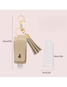 Soporte para Desinfectante de Manos Pluzmecalm Rosa Cuero 2