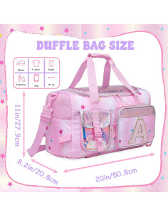 Bolsa de viaje Oruiji para niñas 50.8x27.9x20.3 cm rosa 2