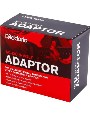 Fuente de Alimentación D'Addario 9V para Pedales de Guitarra