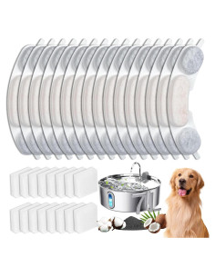 16 Filtros de Reemplazo para Fuente de Agua Smartoo 7L
