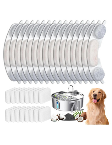 16 Filtros de Reemplazo para Fuente de Agua Smartoo 7L