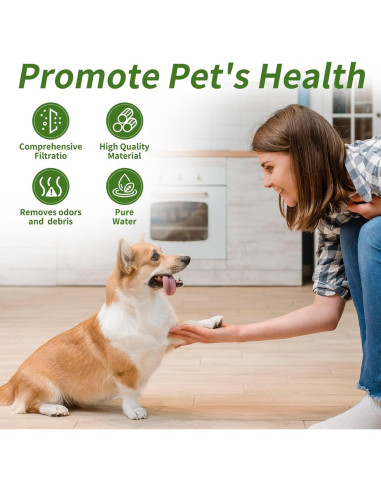 16 Filtros de Reemplazo para Fuente de Agua Smartoo 7L