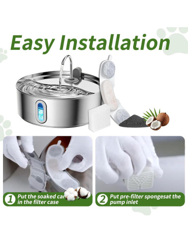 16 Filtros de Reemplazo para Fuente de Agua Smartoo 7L